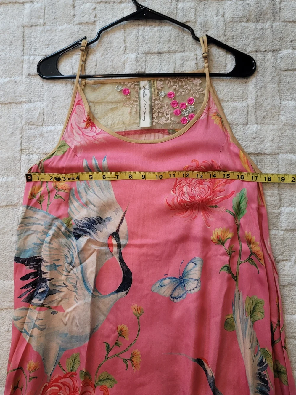 NWT ARATTA Legend of the Crane Viscose Pink Floral Boho Maxi Dress Size S - Picture 8 of 12